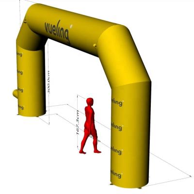 China High Quality Adverstising 8x4x1m Inflatable Arch For Sports Events /Advertising Racing Inflatable Arch for sale