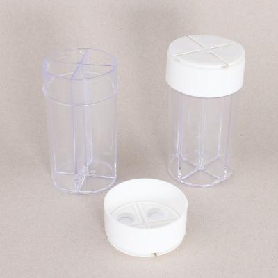 China Hardware Bottles Supplier Supply PP White Food Storage Jar Covers Seal Jar Lid With 4 Compartment for sale