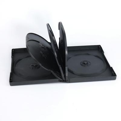 China Carry Storage Case Factory Direct Selling pp 8 Disc Packing Box High Level Plastic Black Dvd Case for sale