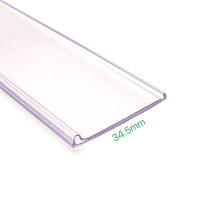 China Supermarket Shelves Supermarket Shelves Display Plastic Extrusion PVC Labels With Price Tags for sale