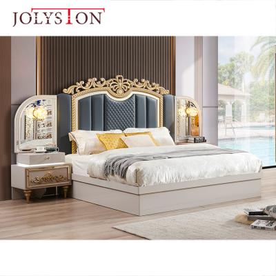 China New Design (Size) Luxury Double Bed Queen Bedroom Furniture Adjustable Set Large for sale