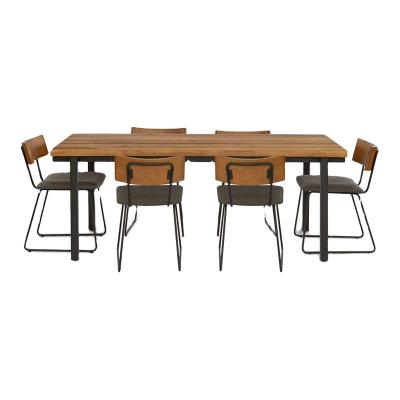 China Convertible Modern Wood Table and Chairs Dining Set Chairs Furniture Dining Set Dinner Table with 8 Chairs Combination for sale