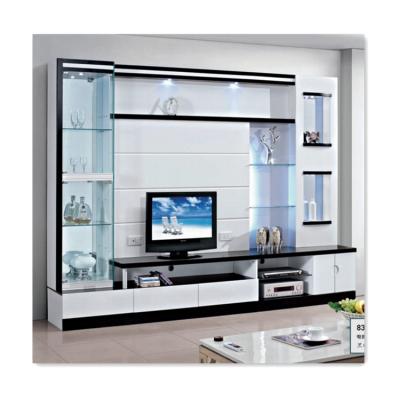 China High Quality Modern Modern TV Stand Living Room Furniture TV Stands With Led Light MDF TV Stand Cabinets for sale