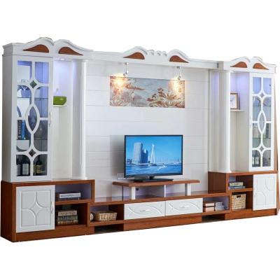 China Hot Selling Luxury American Design Living Room Cabinet (Other) Adjustable With Show Case 75inch TV Cabinet for sale