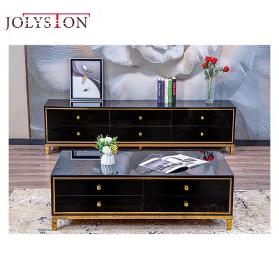 China (Size) Free Sample Adjustable Modern Black Coffee Table Marble Table Coffee for sale