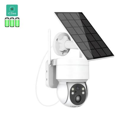 China Wholesale HD 1080P NIGHT VISION PTZ Camera Solar Battery Powered Wide View Angle 7800mAh Wireless Camera for sale