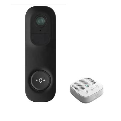 China HD Doorbell Camera H.265 IP65 Tamper Waterproof Alarm Home Security Camera PIR Motion Detection Infrared Battery 2K WiFi for sale