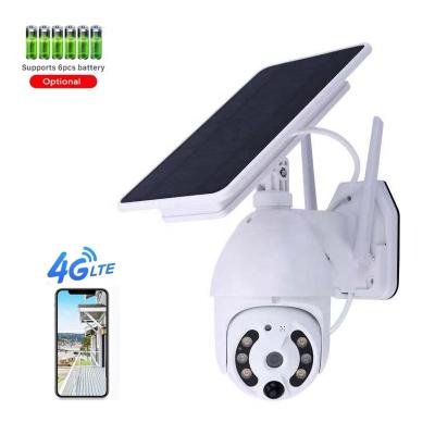 China 1080P NIGHT VISION Outdoor Camera 4G PTZ Image Solar Powered IP65 PIR Night Vision Full Color Wireless CCTV Camera for sale