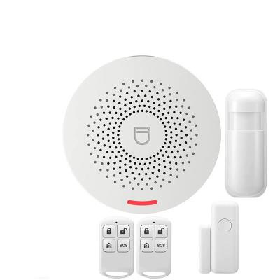 China Tuya WIFI Home Alarm System Security 433MHz Burglar Smart Home APP Door Window Sensor Motion Detector Wireless KHJ-ALAM-1 for sale