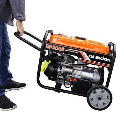 China Low Price 3000w Portable Gasoline Generator 15L for sale