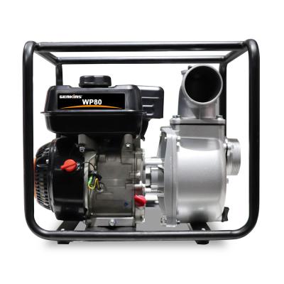 China Hot Selling Factory Price 3 inch/80mm Gasoline Clean Water Pump Portable Gasoline Small Water Centrifugal Pump for sale