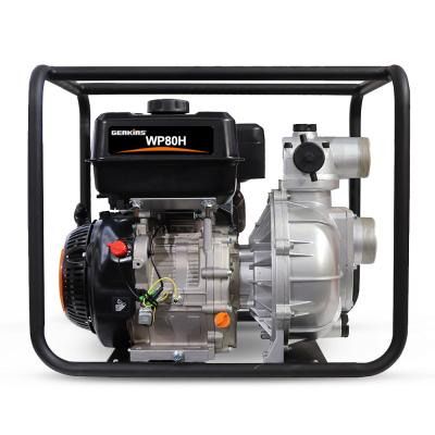 China High Quality Gasoline Water Pump 80mm 3 inch/7HP High Pressure Centrifugal Water Pump For Irrigation for sale