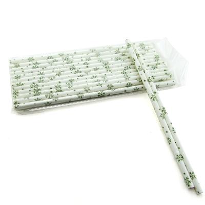 China Eco-friendly Biodegradable Orange Color Paper Straw Rice Straws Drinking Paper Packaging for sale