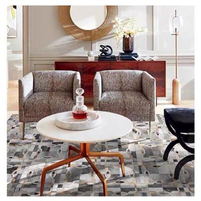 China Washable Cowhide Carpet Blankets Run VIP Hotel Room Decorative Rug For Living Room Bedroom Area Rugs for sale