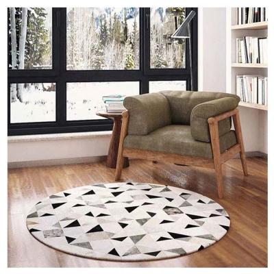 China Washable Rug VIP Room Rug Custom Cow Fur Hide Blanket Natural Cowhide Rug for sale