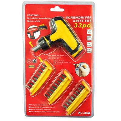 China Bicycle Repairing Tool Kit Bicycle Repairing Tool 33pcs Ratchet Screwdriver Bit Set for sale