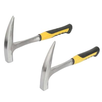 China Install Hammer Professional Geological Prospecting Tool Headed Flat Head Mason Hammer for sale