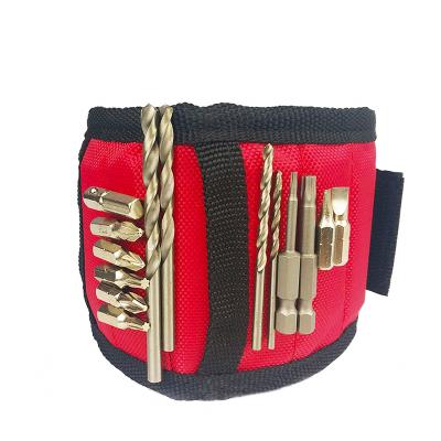 China Five Rows of Magnets 1680D Five Grid Tool Storage Bag Magnetic Wristband for Holding Instruments for sale