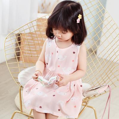 China Plus Size 2020 New Camisole Girl Skirt Baby Cotton Silk Cute Floral Dress Children Skirt Kids Skirt for sale