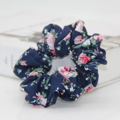 China Fashionable Women Hair Tie Flower Cloth Ponytail Hair Holder Rope Scrunchies Hair Accessories for sale