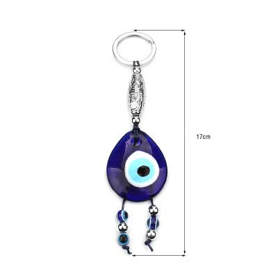 China For Decoration Fashion Key Chain Hamsa Key Chain Evil Eye Key Chain Enamel Evil Eye Charm Key Chain Key Rings for sale