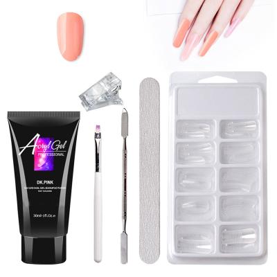 China 2021 Easy Apply.popular Private Label Nail Builder Gel Nail Extension Gel Salon DIY Nail Art Equipment Set for sale