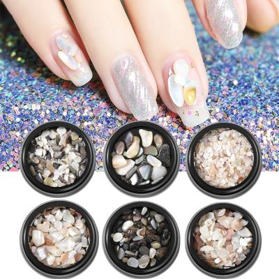 China Fashion Facoty Direct Direct Selling Nail Art Abalone Stone Crushed Shell ECP-Friendly Shell Set For Beauty Salon Nail Decals Tools for sale