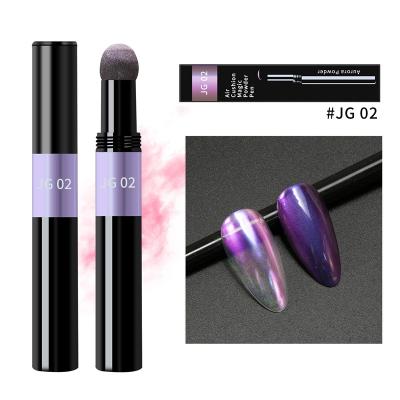 China Effect Powder Pencil For Nail Art 2021 Hot Selling 6Types Shiny Painting Pen Mirror Effect Magic Powder Pencil For Nail Art Eye Shadow for sale