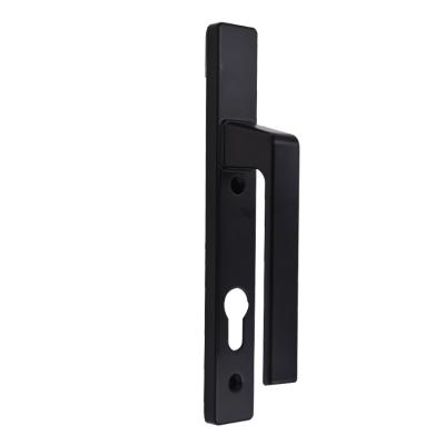 China Modern Lever 92mm UPVC Door Handle With 215mm Plate Fixing for sale