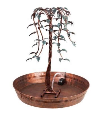 China 2021 Hot Selling Amazon CLASSIC New Life Electric Fountain Wrought Iron Simulation Willow Fountain for sale