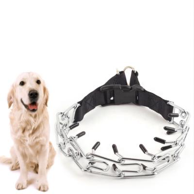 China New Amazon Metal Viable Iron Lock Collar Dog Chain Pet Supplies Detachable Stimulating Collar for sale