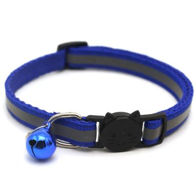 China Pet Reflective Cat Safety Buckle Stocked Main Collar Separated Cat Dog Bell Collar Dog Training Collar for sale