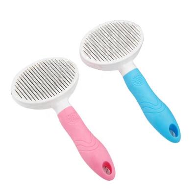 China Cat Dog Hair Comb Cleaner, Self Cleaning Slicker Slicker Dog Viable Pet Grooming Tools Brush for sale