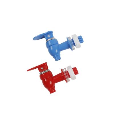 China Chinese purchase directly from china factory tap water dispenser accessories water faucet plastic optional plastic red blue drinking faucet for sale