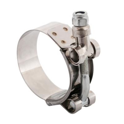 China Construction Area China Supplier 201 or 304 Stainless Steel T Type T Clamp Heavy Duty Pipe for sale