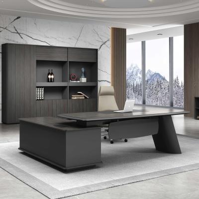 China New Design Furniture Office Manager Modern L Shaped Wood Convertible CEO Office Desk Executive Desk for sale