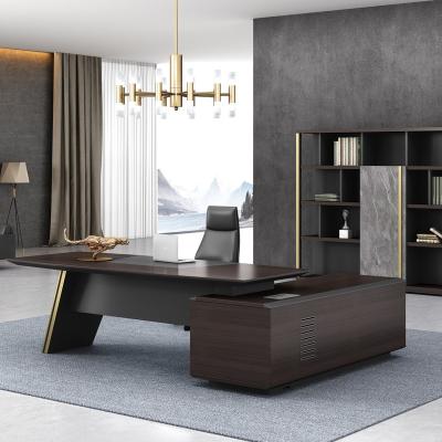 China Attractive Design Convertible USA Good Selling 2.4M Modern Design President Furniture Executive Desk For New Office for sale