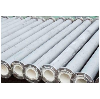 China Liquid pipe factory directly selling large diameter white alumina ceramic pipe products used in metallurgy for sale