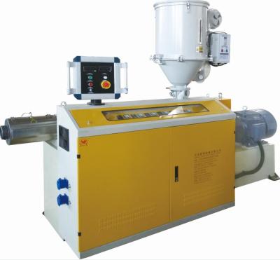 China LIANSHUN SJ65/33 PIPE single screw plastic extruder for supply corrugated network PE pipe to Bangladesh for sale