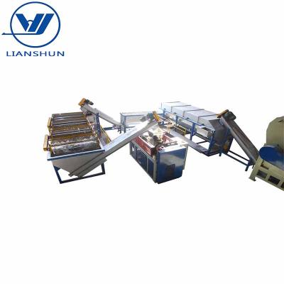 China LIANSHUN 500KG/H Waste PE and PP Plastic Film Washing and Recycling PE PP Film Washing Recycling Machine with Hot Seal for sale