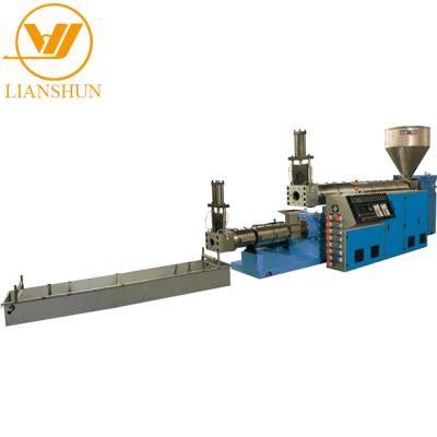 China Pellet Making Zhangjiagang Plastic PP PE Film Two Stage Traction Tape Cutting Pelletizing Machine for sale