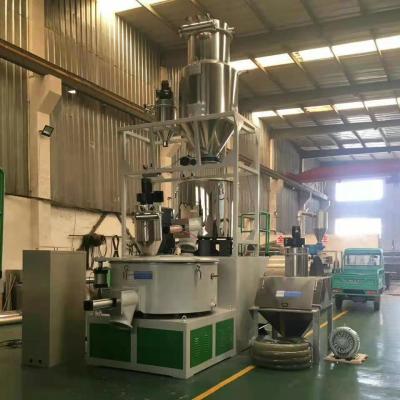 China PVC plastic raw material mixing baby mother plastic mixer machine unit for mixing PVC powder and other additive for sale