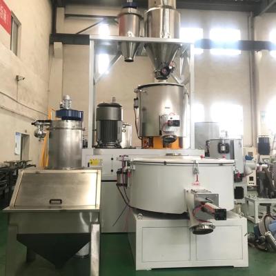 China PVC Plastic Raw Material Mixing High Speed ​​High Intensity Hot And Cold PVC Compound Mixing Equipment for sale