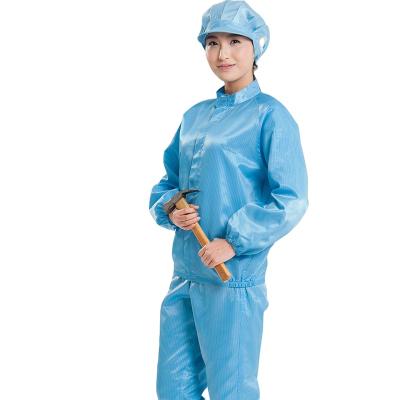 China Supply Esd Workwear Cleanroom Suit Dust Free Clothes anti-static clothing esd suit high quality for sale