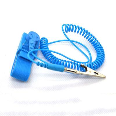 China Elastic Anti Static Adjustable Wrist Band Anti-static Bracelets Antistatic Grounding Cord ESD Wrist Strap à venda