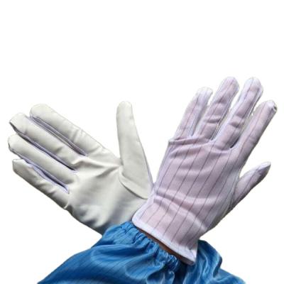 Китай nylon palm coating gloves esd antistatic white working hand gloves продается