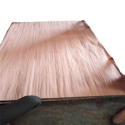 China Scandinavian 4*8 3*7 3*6 4*7 0.2mm Reconditioned Red Wood Veneer for sale