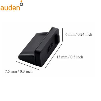 China Eco-friendly Black Rubber USB Type A A Type Female Dust Cover Anti B HDMI Female USB Type Plugs Plug Cover for sale