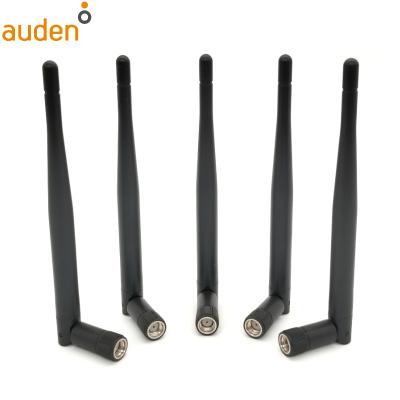 China Devices 3dBi 2.4GHz 5.8GHz Connector High Gain Dual Band Rubber 138mm Swivel Wlan WIFI SMA External Antenna for sale