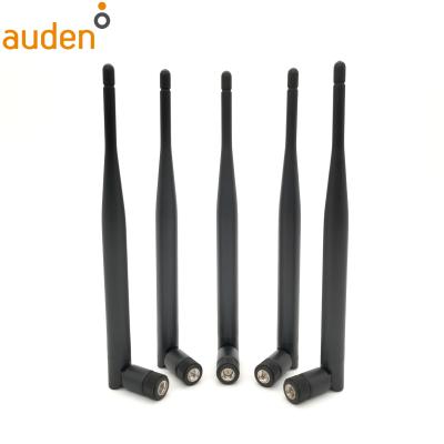 China Devices 5dBi 2.4GHz 5.8GHz Connector High Gain Dual Band 192mm Rubber Wlan Stick WIFI SMA External Antenna for sale